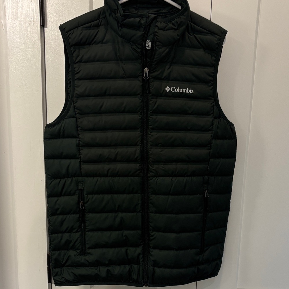 Columbia Dark Green Down Fill Vest